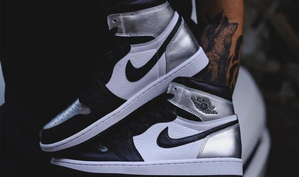 Giày Nike Wmns Air Jordan 1 High OG 'Silver Toe' CD0461-001 - Ảnh 4