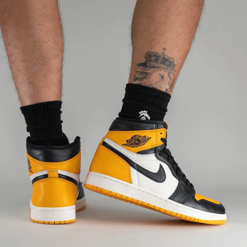 Giày Nike Air Jordan 1 Retro High OG GS 'Taxi' 575441-711 - Ảnh 4