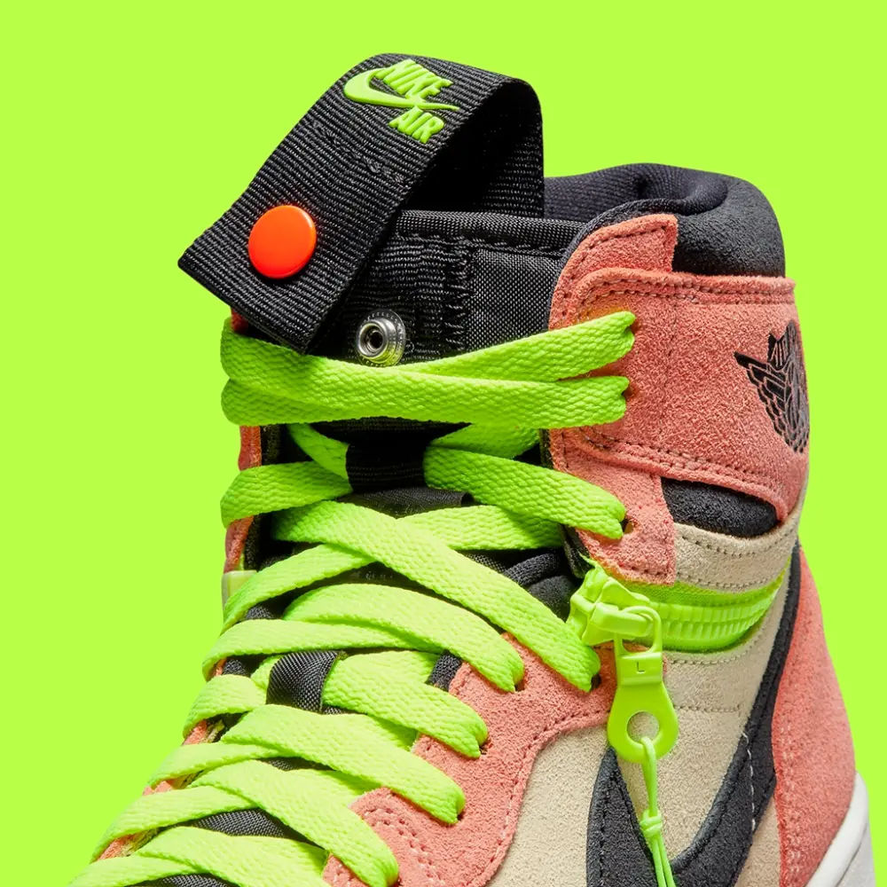 Giày Nike Air Jordan 1 High Switch 'Pink Volt' CW6576-800 - Ảnh 4