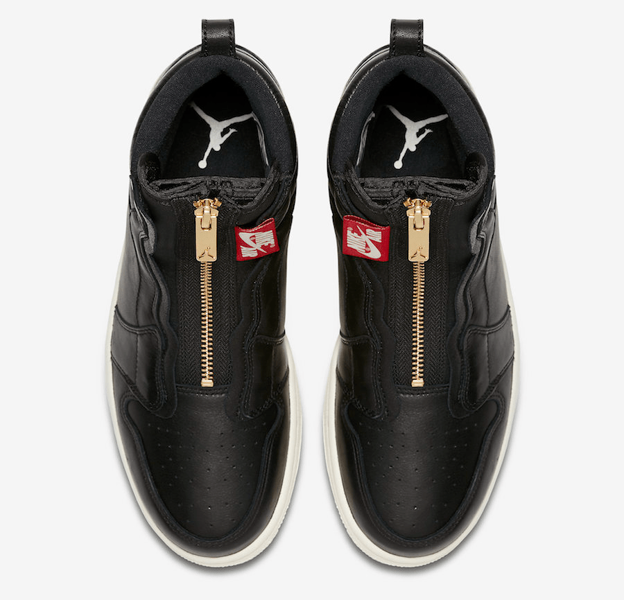 Giày Nike Air Jordan 1 Retro High Zip 'Black' AQ3742-016 - Ảnh 5