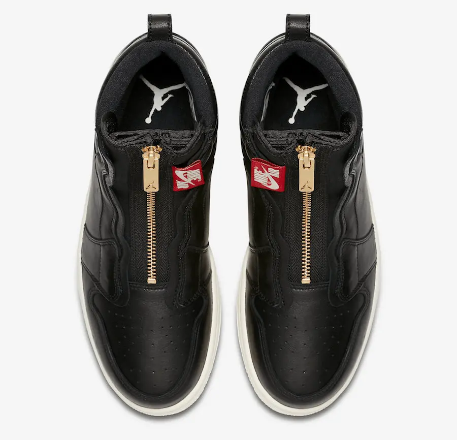 Giày Nike Air Jordan 1 Retro High Zip 'Black' AQ3742-016 - Ảnh 5