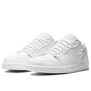 Alternative view of Giày Nike Air Jordan 1 Retro Low 'Pure Platinum' 553558-111