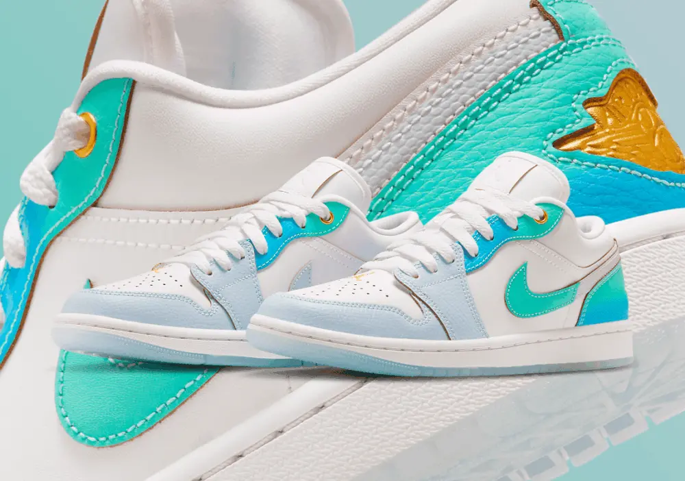 Giày Nike Air Jordan 1 Low SE ‘Emerald Rise’ FN8899-131 - Ảnh 5