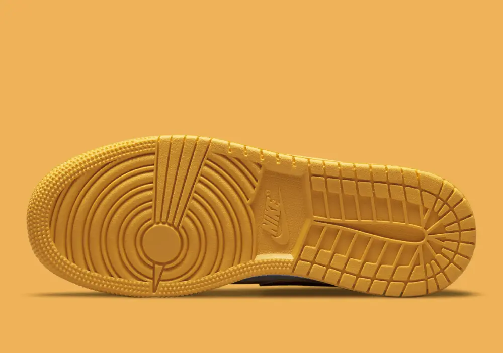 Giày Nike Air Jordan 1 Low GS 'White Yellow' 553560-171 - Ảnh 5