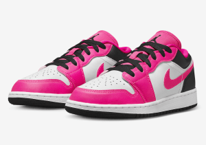 Alternative view of Giày Nike Jordan 1 Low GS 'Fierce Pink' DZ5365-601