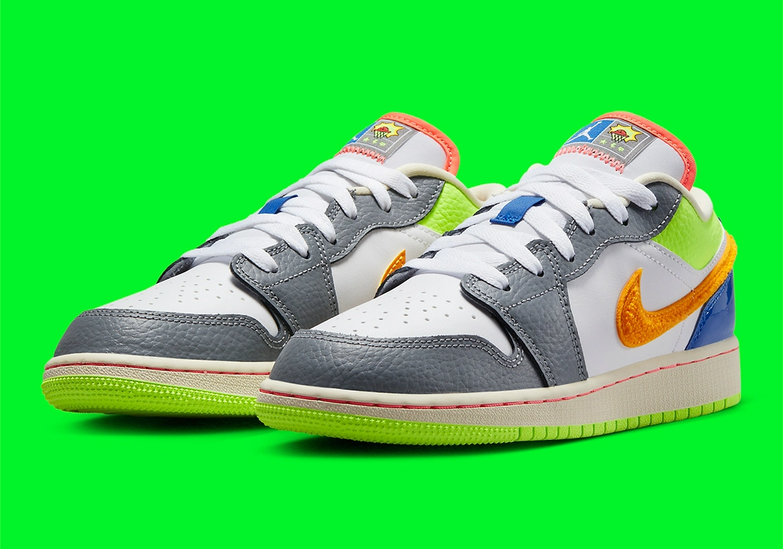 Giày Nike Air Jordan 1 Low GS 'Hoops' FB1835-181 - Ảnh 7