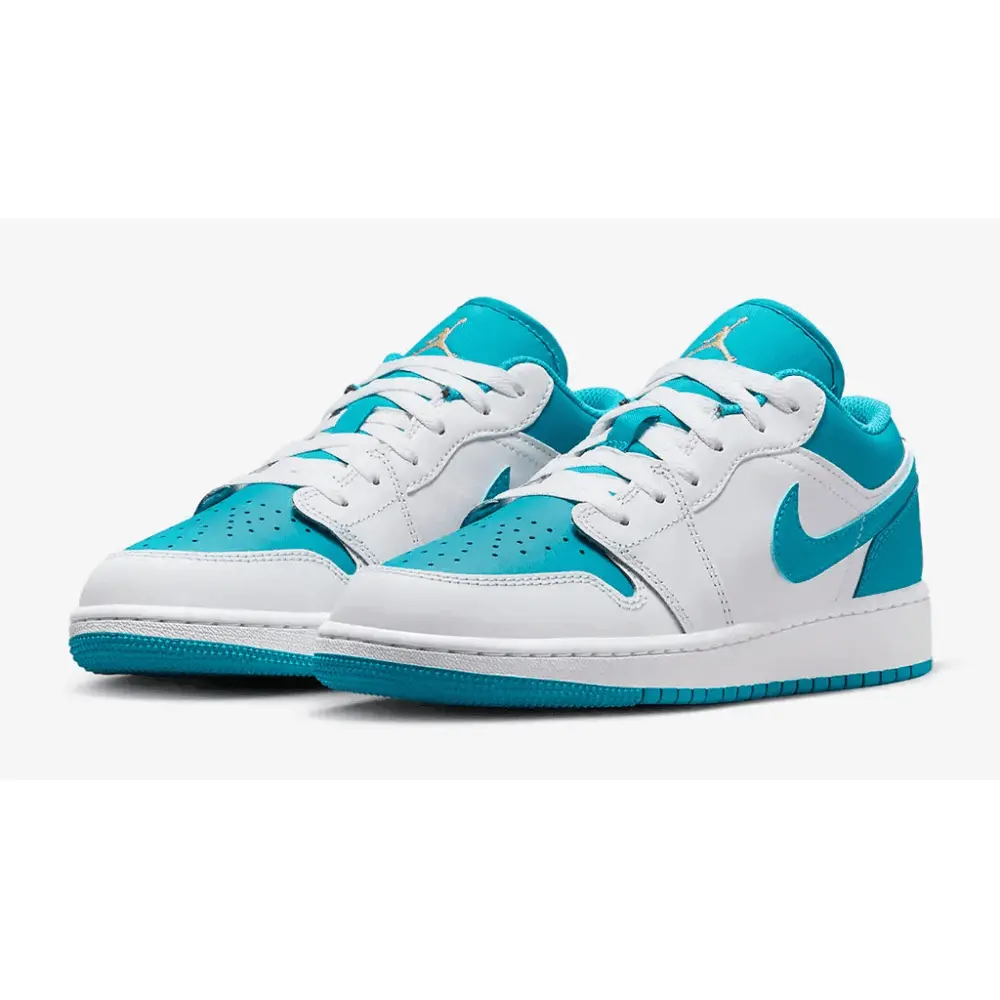 Alternative view of Giày Nike Air Jordan 1 Low 'Aquatone' 553560-174