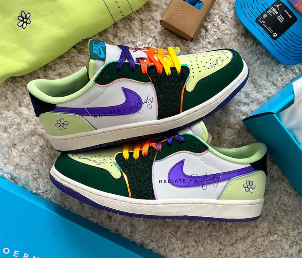 Giày Nike Air Jordan 1 Retro Low OG 'Doernbecher' FD9665-351 - Ảnh 4