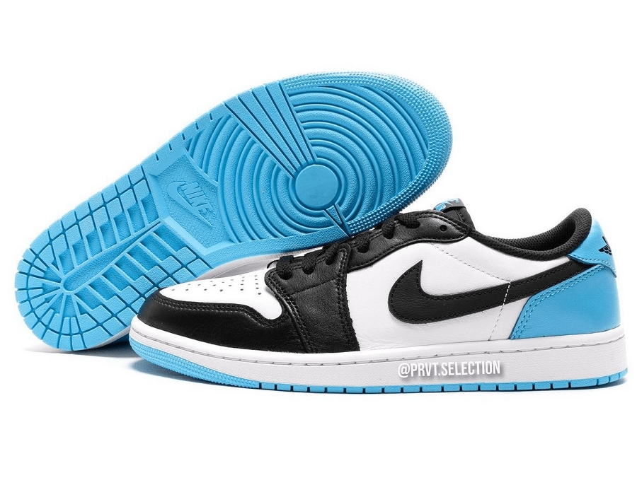 Giày Nike Air Jordan 1 Low 'Black Dark Powder Blue' CZ0775-104 - Ảnh 3