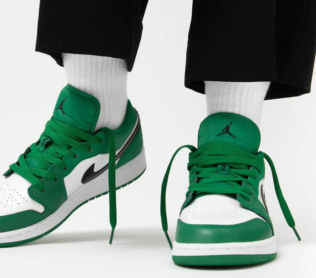 Giày Nike Air Jordan 1 Low GS 'Pine Green' 553560-301 - Ảnh 3
