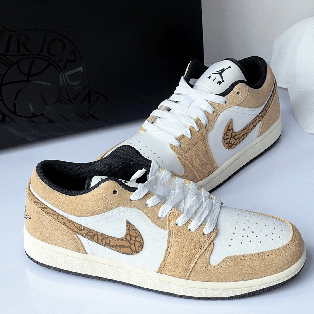 Giày Nike Air Jordan 1 Low 'Brown Elephant' DZ4130-201 - Ảnh 3