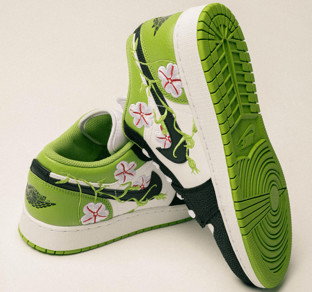 Giày Nike Air Jordan 1 Low SE 'Floral Vines' DQ8389-100 - Ảnh 3