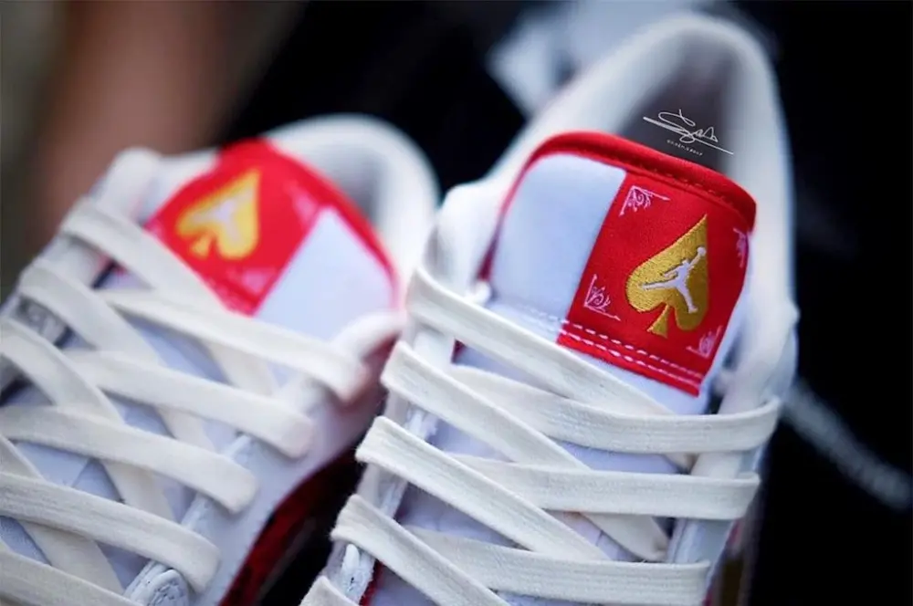 Giày Nike Air Jordan 1 Low Spades DJ5185-100 - Ảnh 3