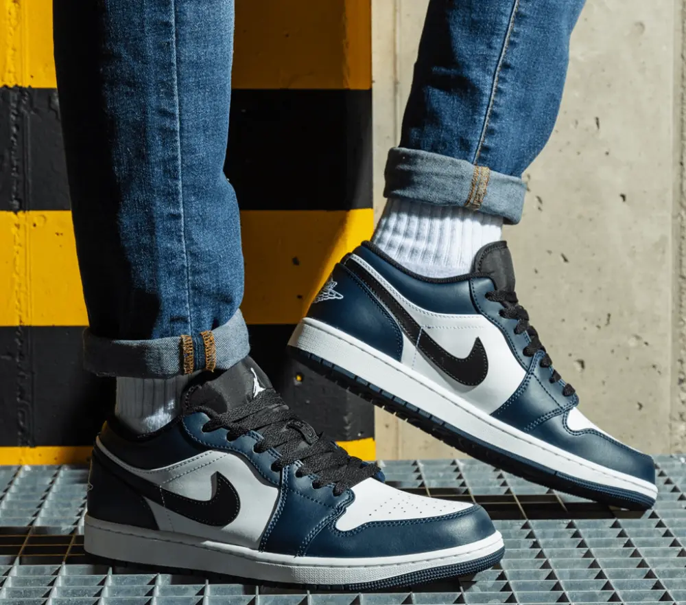 Giày Nike Air Jordan 1 Low 'Dark Teal' 553558-411 - Ảnh 4