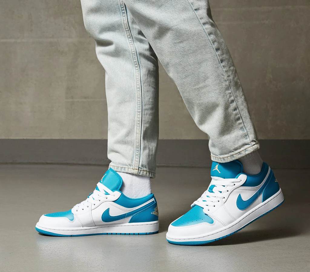 Giày Nike Air Jordan 1 Low 'Aquatone' 553558-174 - Ảnh 2