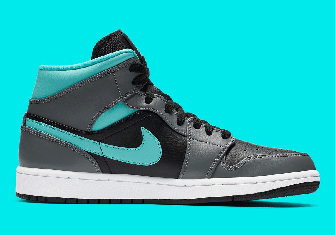Giày Nike Air Jordan 1 Mid 'Aqua' 554724-063 - Ảnh 3