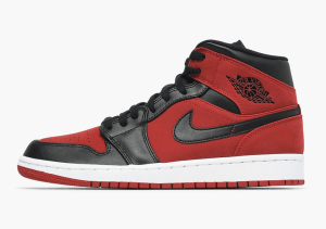 Alternative view of Giày Nike Air Jordan 1 Mid 'Reverse Banned' 554724-610