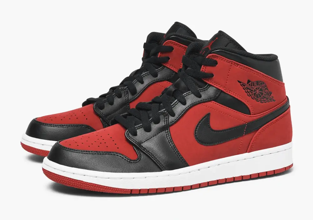 Giày Nike Air Jordan 1 Mid 'Reverse Banned' 554724-610 - Ảnh 3