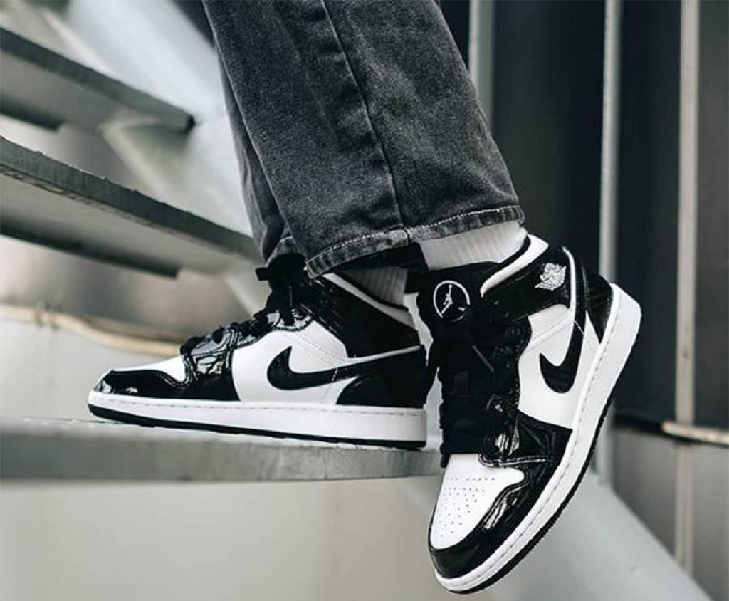 Giày Nike Air Jordan 1 Mid SE GS 'All Star 2021' DD2192-001 - Ảnh 5