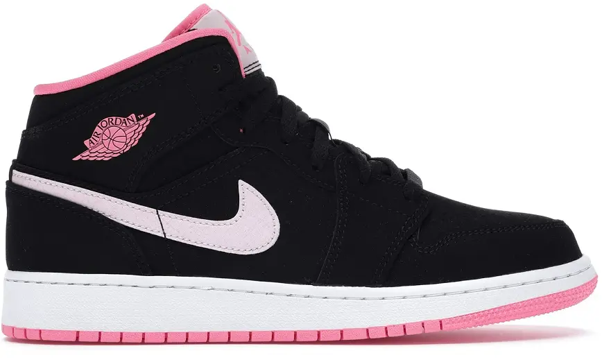 Giày Nike Air Jordan 1 Mid 'Black Digital Pink' 555112-066