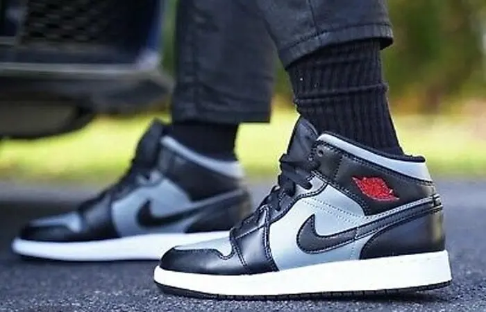 Giày Nike Air Jordan 1 Mid 'Shadow' 554724-096 - Ảnh 6