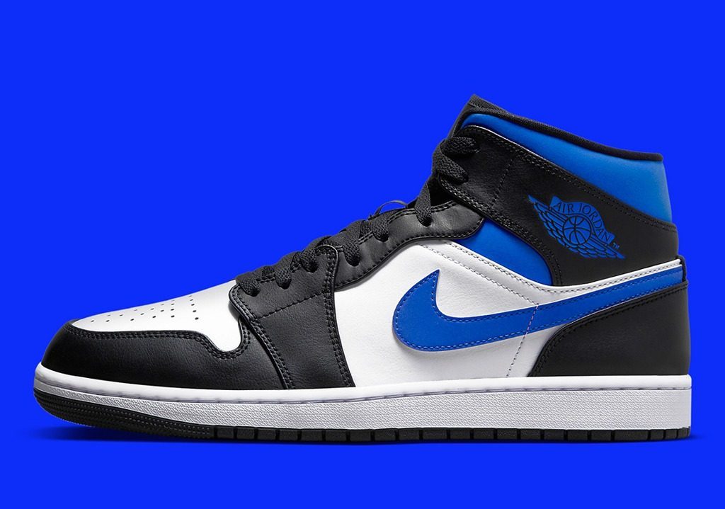 Giày Nike Air Jordan 1 Mid GS 'Game Royal' 554725-140 - Ảnh 4