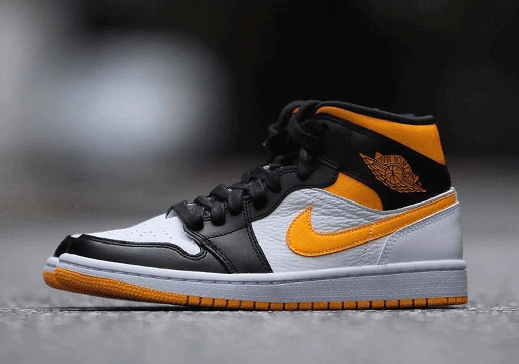 Giày Nike Air Jordan 1 Mid Laser 'Orange x Black' CV5276-107 - Ảnh 4