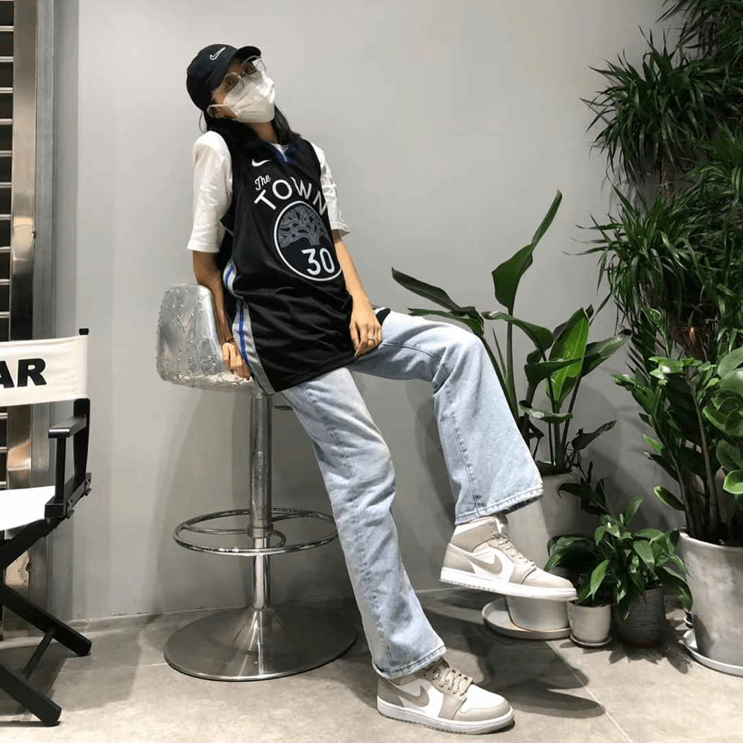 Giày Nike Air Jordan 1 Mid 'Linen' 554724-082 - Ảnh 5