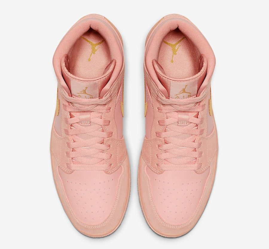 Giày Nike Air Jordan 1 Mid 'Coral Gold' 852542-600 - Ảnh 7