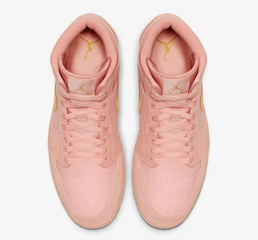 Giày Nike Air Jordan 1 Mid 'Coral Gold' 852542-600 - Ảnh 7