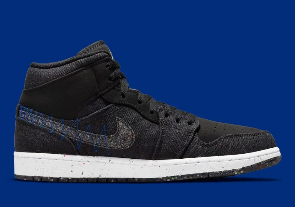 Alternative view of Giày Nike Air Jordan 1 Mid SE GS 'Crater' DM4334-001