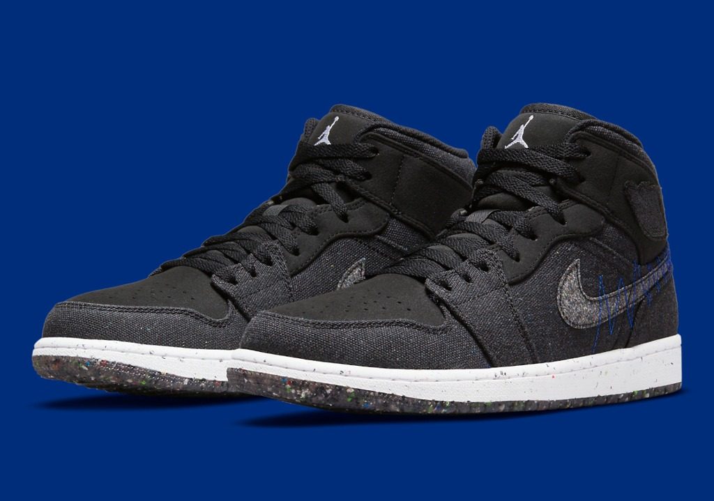 Giày Nike Air Jordan 1 Mid SE GS 'Crater' DM4334-001 - Ảnh 3