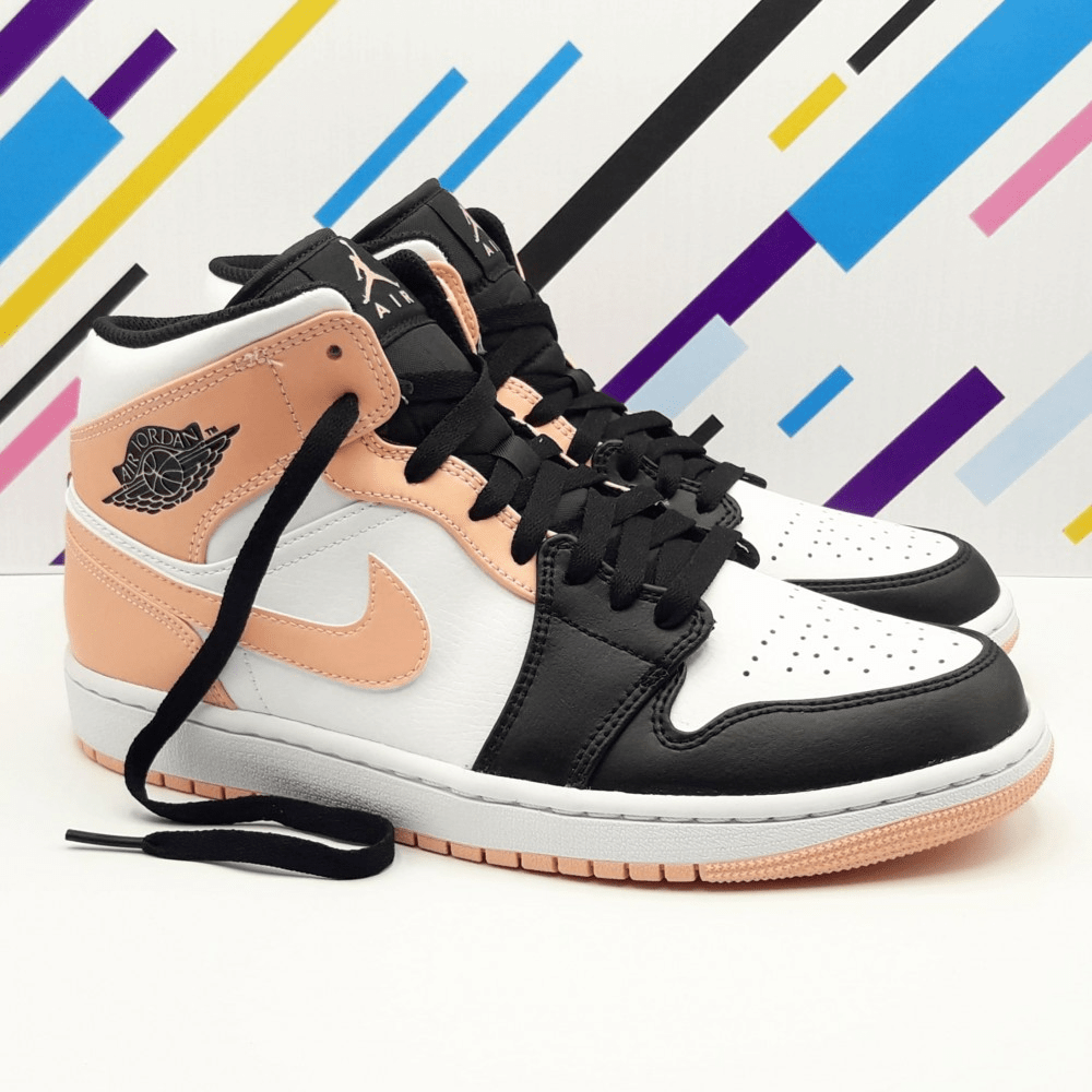 Giày Nike Air Jordan 1 Mid 'Arctic Orange - Black Toe' 554724-133 - Ảnh 5