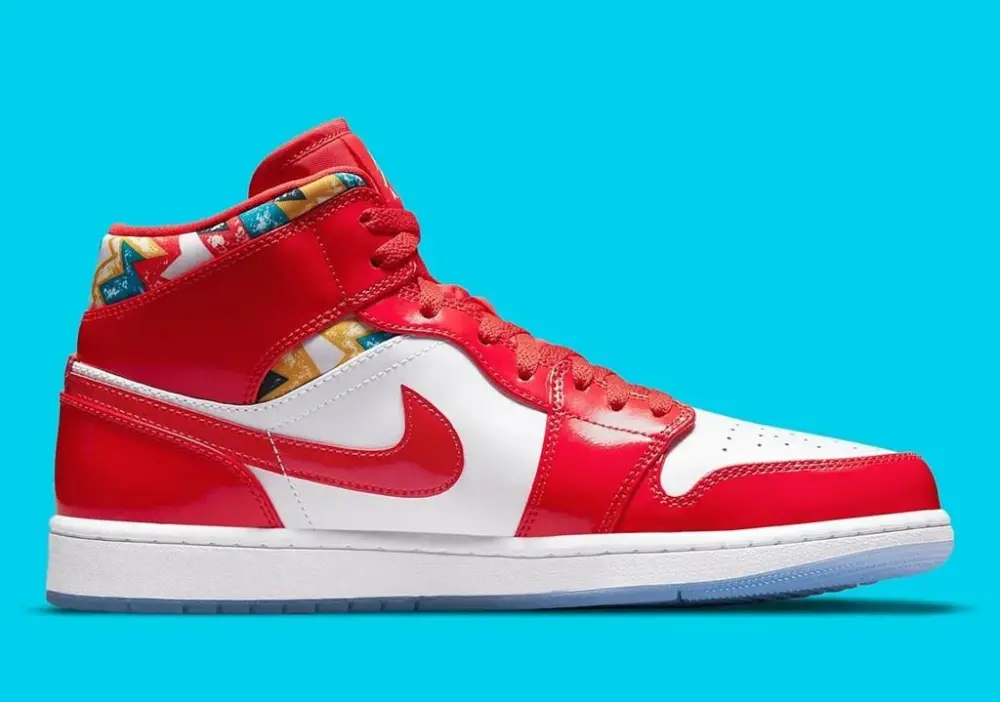 Giày Nike Air Jordan 1 Mid SE GS 'Barcelona Sweater' DC7248-600 - Ảnh 4
