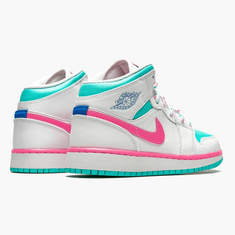 Giày Nike Air Jordan 1 Mid GS 'Digital Pink' 555112-102 - Ảnh 4