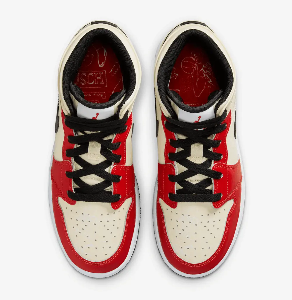 Giày Nike Air Jordan 1 Mid SS '88 Dunk Contest GS DV7012-100 - Ảnh 4
