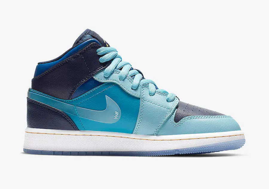 Alternative view of Giày Nike Air Jordan 1 Mid GS 'Fly' BV7446-400