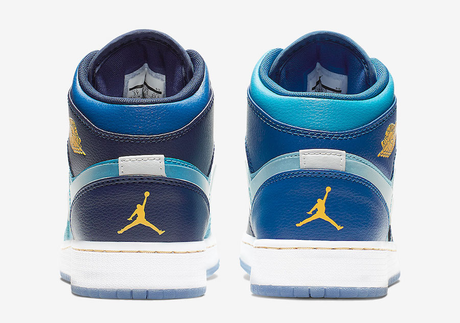 Giày Nike Air Jordan 1 Mid GS 'Fly' BV7446-400 - Ảnh 6