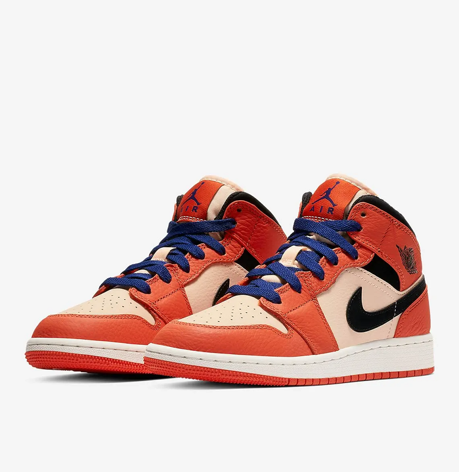 Giày Nike Air Jordan 1 Mid 'Team Orange Black' BQ6931-800 - Ảnh 3