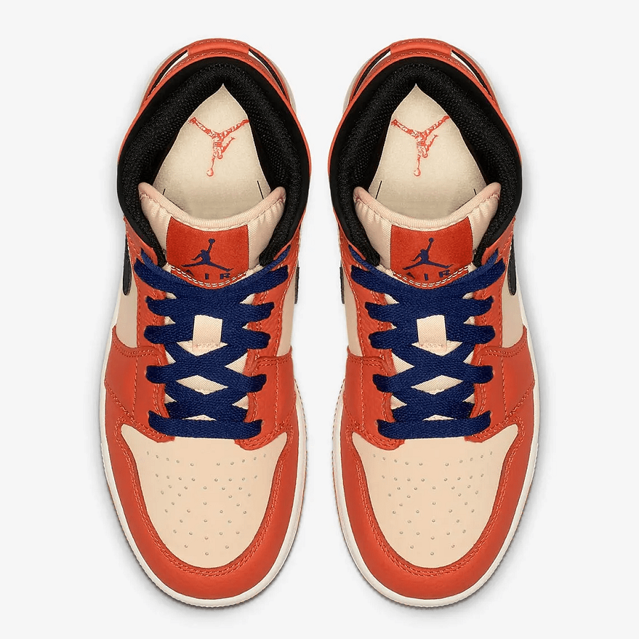 Giày Nike Air Jordan 1 Mid 'Team Orange Black' BQ6931-800 - Ảnh 4