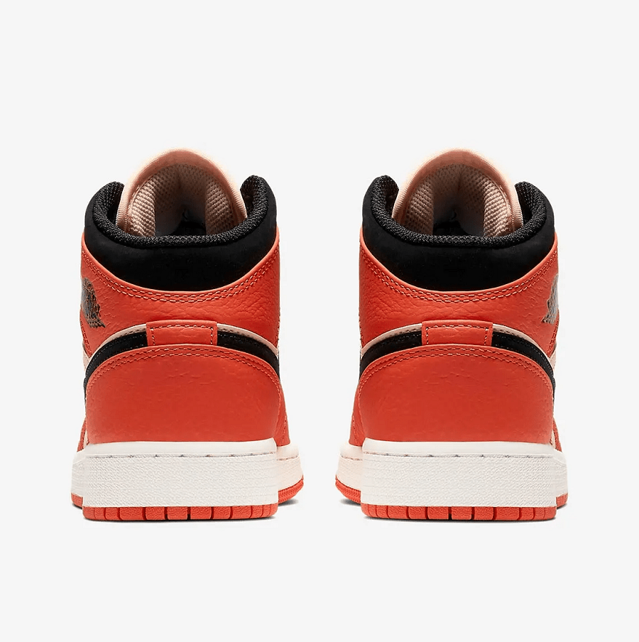 Giày Nike Air Jordan 1 Mid 'Team Orange Black' BQ6931-800 - Ảnh 5