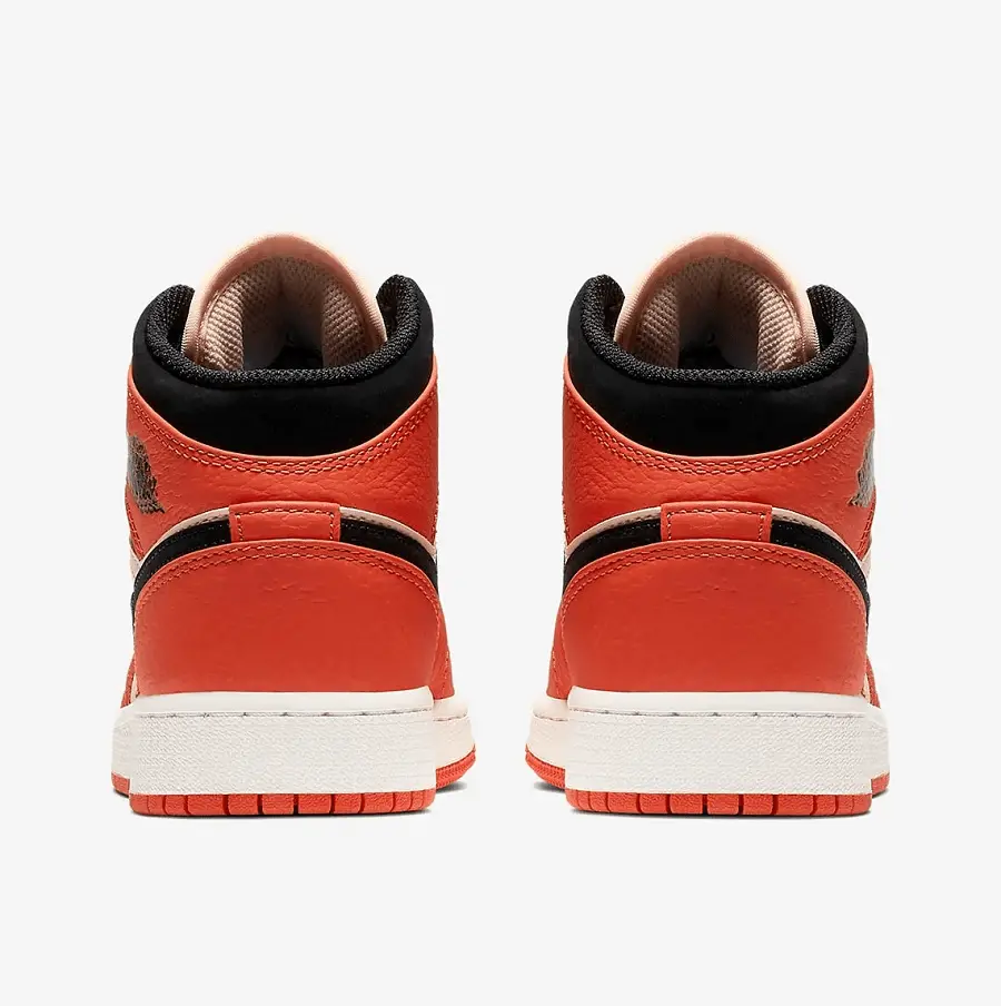 Giày Nike Air Jordan 1 Mid 'Team Orange Black' BQ6931-800 - Ảnh 5