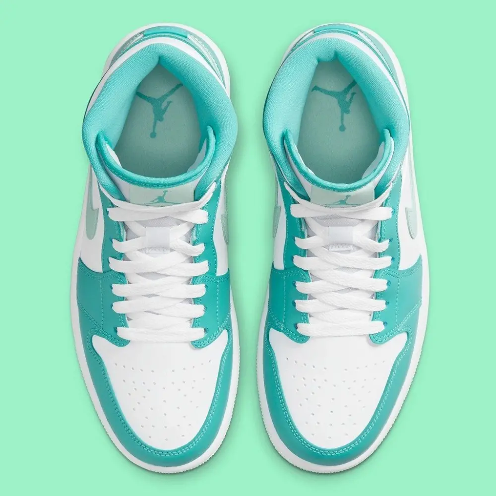 Giày Nike Jordan 1 Mid 'Washed Teal Mint Foam' DV2229-300 - Ảnh 4