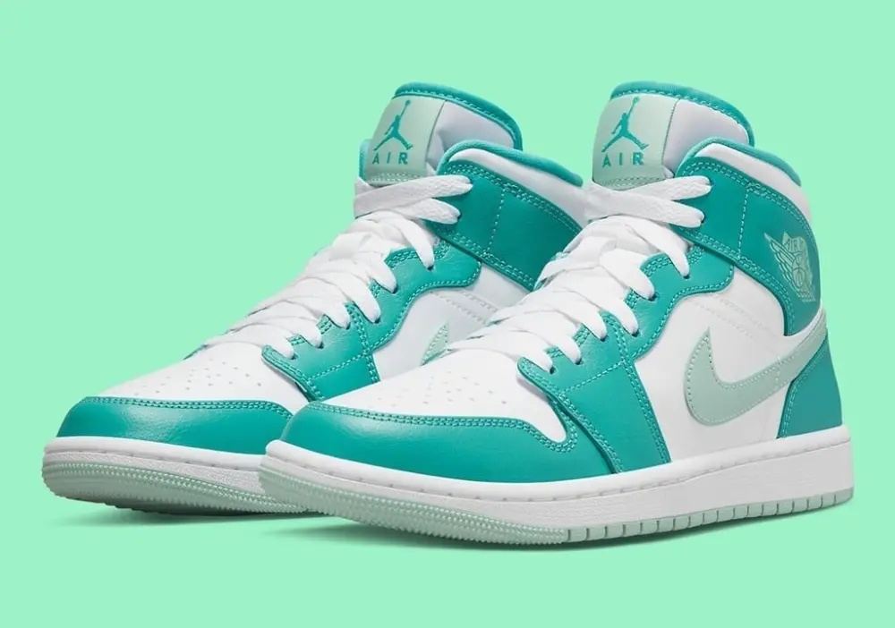 Alternative view of Giày Nike Jordan 1 Mid 'Washed Teal Mint Foam' DV2229-300