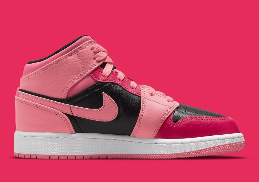 Giày Nike Air Jordan 1 Mid GS 'Coral Chalk' 554725-662 - Ảnh 2