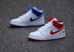 Alternative view of Giày Nike Air Jordan 1 Mid GS '85' DH0200-100