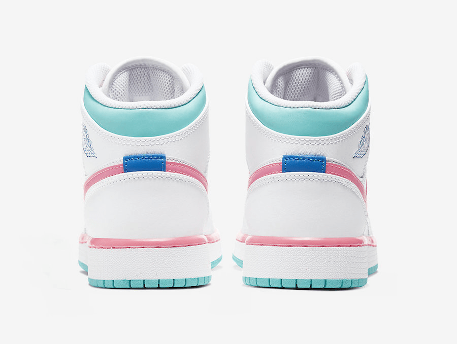 Giày Nike Air Jordan 1 Mid GS 'Digital Pink' 555112-102 - Ảnh 5