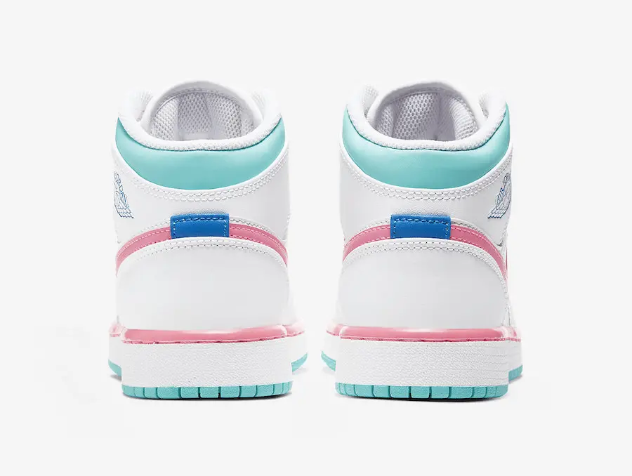Giày Nike Air Jordan 1 Mid GS 'Digital Pink' 555112-102 - Ảnh 5