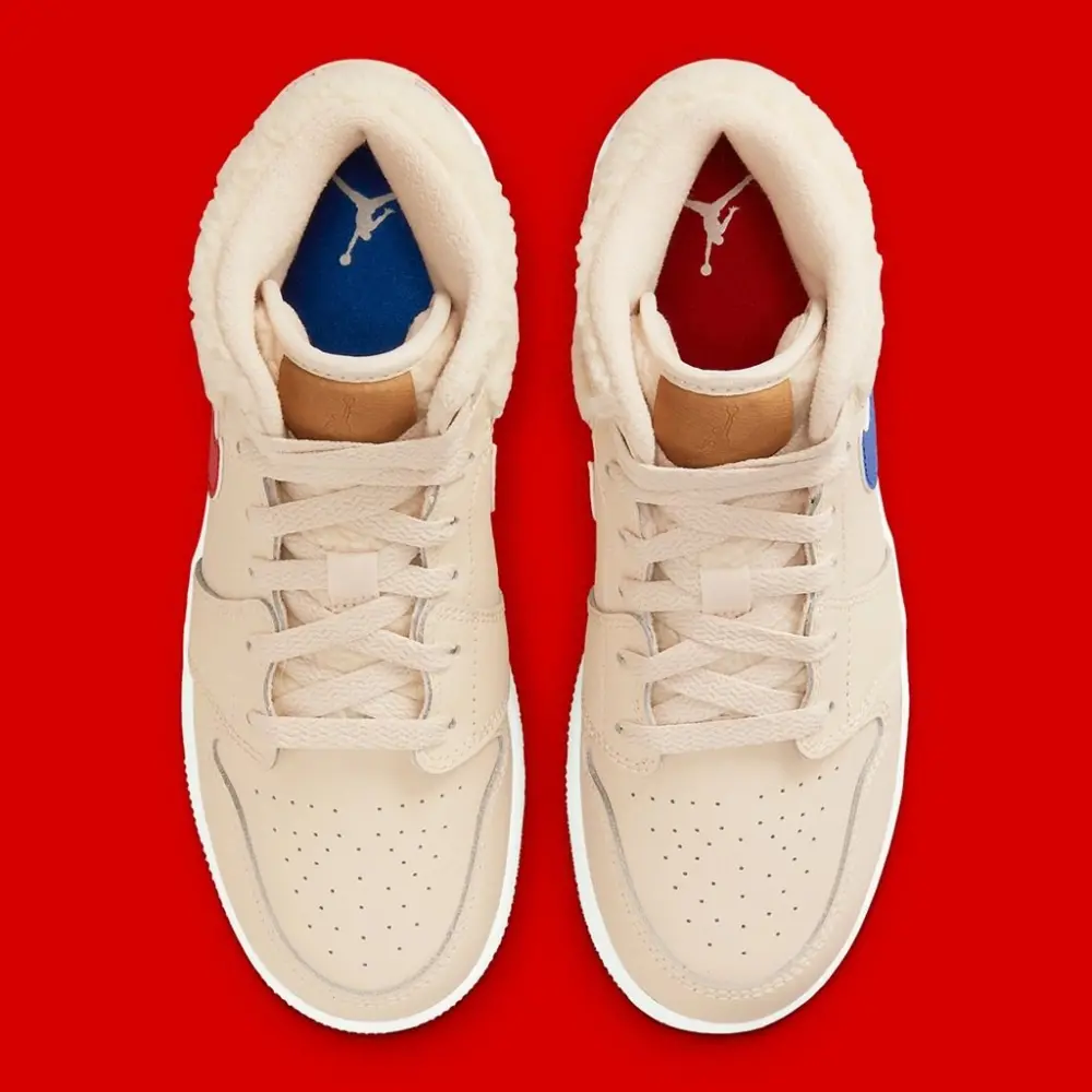 Giày Nike Air Jordan 1 Mid Utility GS 'Fleece' DO2207-264 - Ảnh 4