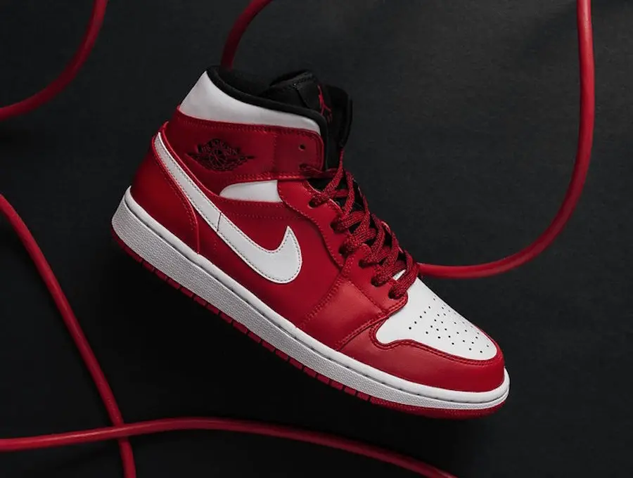 Giày Nike Air Jordan 1 Mid 'Gym Red' 554724-605 - Ảnh 3